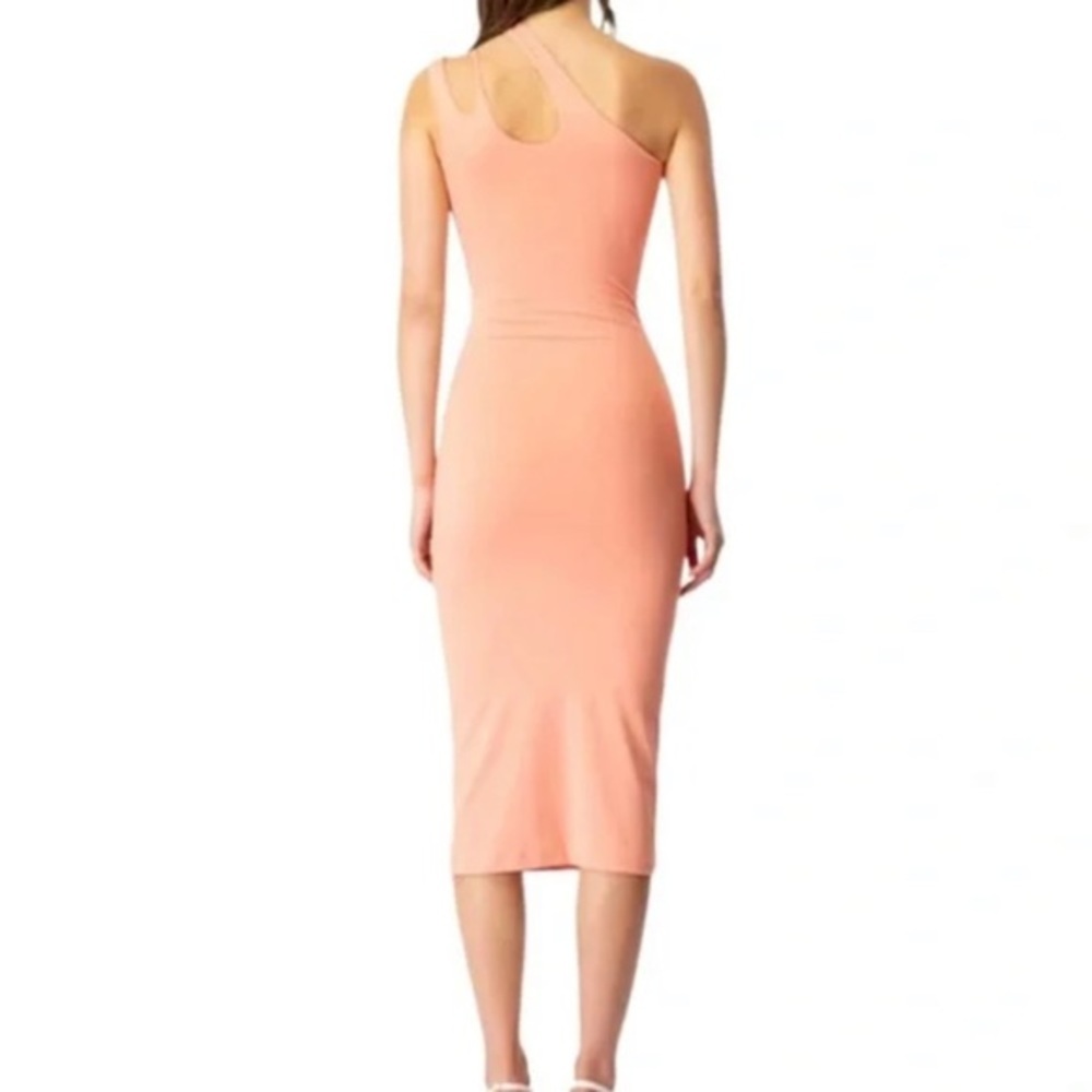 NWT Bardot One Shoulder Peach Dress - Picture 2 of 8
